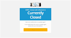 Desktop Screenshot of connectwithinfluence.com
